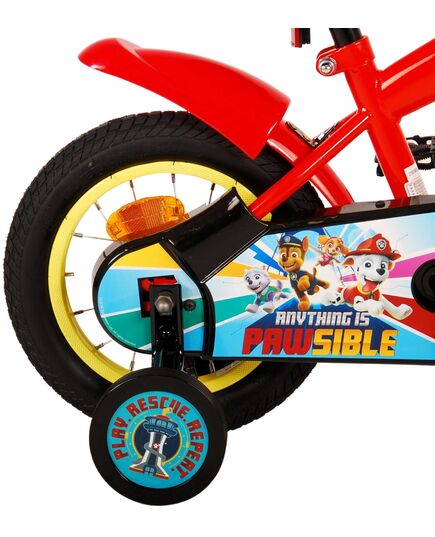 Paw Patrol Kinderfiets - Jongens - 12 inch - Rood/Blauw