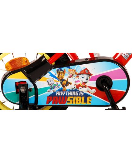Paw Patrol Kinderfiets - Jongens - 12 inch - Rood/Blauw