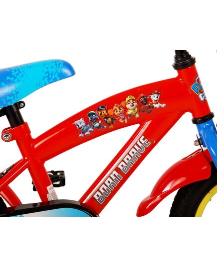 Paw Patrol Kinderfiets - Jongens - 12 inch - Rood/Blauw