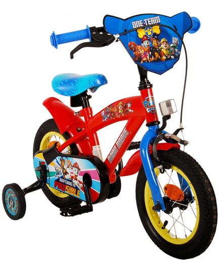 Paw Patrol Kinderfiets - Jongens - 12 inch - Rood/Blauw
