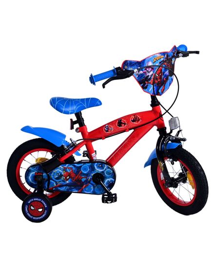 Ultimate Spider-Man Kids bike - Boys - 12 inch - Blue/Red - Two hand brakes