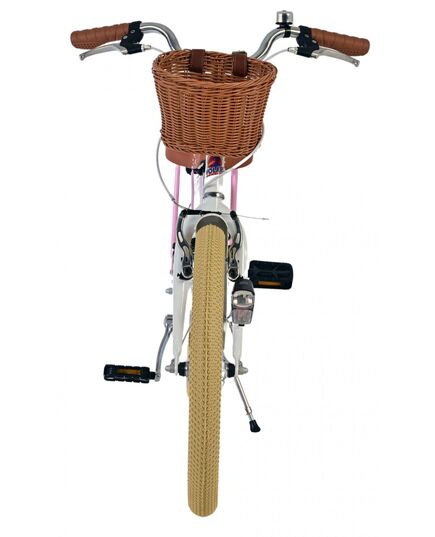 Volare Blossom Kinderfiets - Meisjes - 20 inch - Wit - Twee handremmen