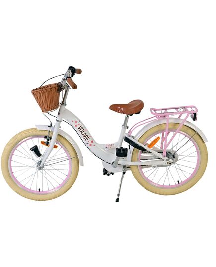 Volare Blossom Kinderfiets - Meisjes - 20 inch - Wit - Nexus 3 versnellingen
