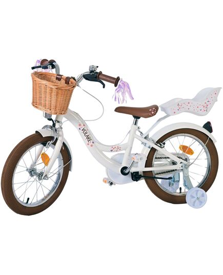 Volare Blossom Kinderfiets - Meisjes - 16 inch - Wit - Twee Handremmen