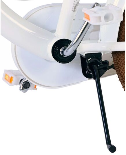 Volare Blossom Kinderfiets - Meisjes - 16 inch - Wit - Twee Handremmen