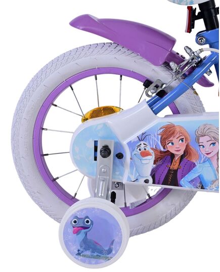 Disney Frozen 2 Kinderfiets - Meisjes - 12 inch - Blauw/Paars - Twee handremmen