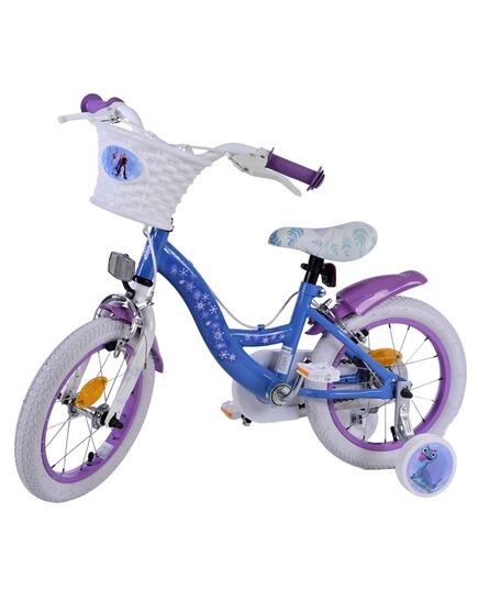 Disney Frozen 2 Kinderfiets - Meisjes - 12 inch - Blauw/Paars - Twee handremmen