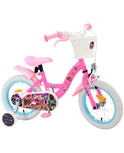 Dolls Kinderfiets - Meisjes - 14 inch - Roze