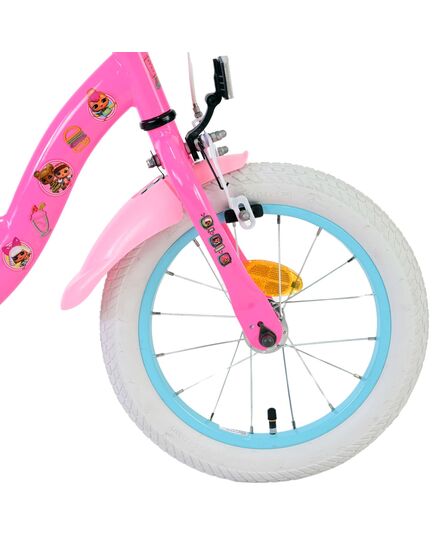 Dolls Kinderfiets - Meisjes - 14 inch - Roze