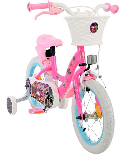 Dolls Kinderfiets - Meisjes - 14 inch - Roze