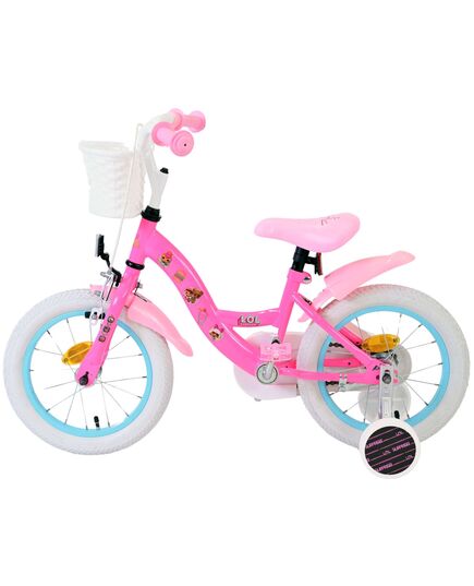 Dolls Kinderfiets - Meisjes - 14 inch - Roze