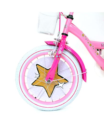 Dolls 16 inch kinderfiets met twee handremmen