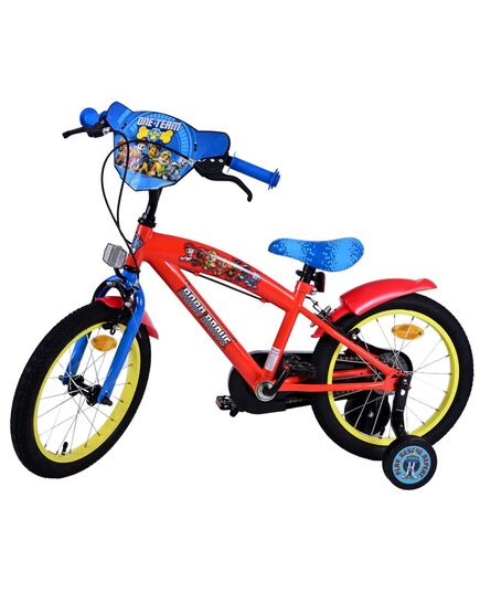 Paw Patrol Kinderfiets - Jongens - 16 inch - Rood - Twee handremmen