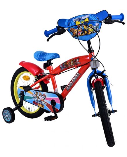 Paw Patrol Kinderfiets - Jongens - 16 inch - Rood - Twee handremmen