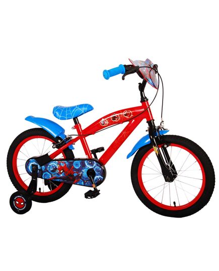 Ultimate Spider-Man Kids bike - Boys - 16 inch - Blue/Red - Two hand brakes