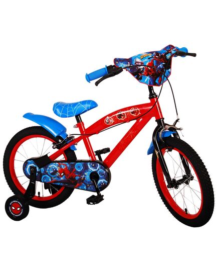 Ultimate Spider-Man Kids bike - Boys - 16 inch - Blue/Red - Two hand brakes
