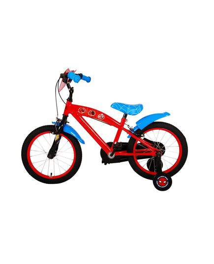 Ultimate Spider-Man Kids bike - Boys - 16 inch - Blue/Red - Two hand brakes