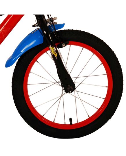 Ultimate Spider-Man Kids bike - Boys - 16 inch - Blue/Red - Two hand brakes