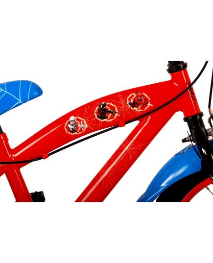 Ultimate Spider-Man Kids bike - Boys - 16 inch - Blue/Red - Two hand brakes