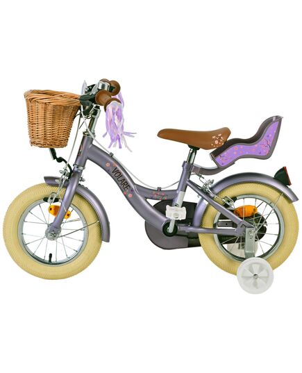 Volare Blossom Kinderfiets - Meisjes - 12 inch - Paars - Twee handremmen