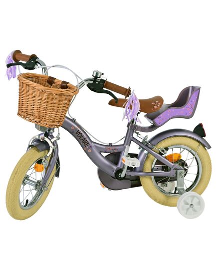 Volare Blossom Kinderfiets - Meisjes - 12 inch - Paars - Twee handremmen