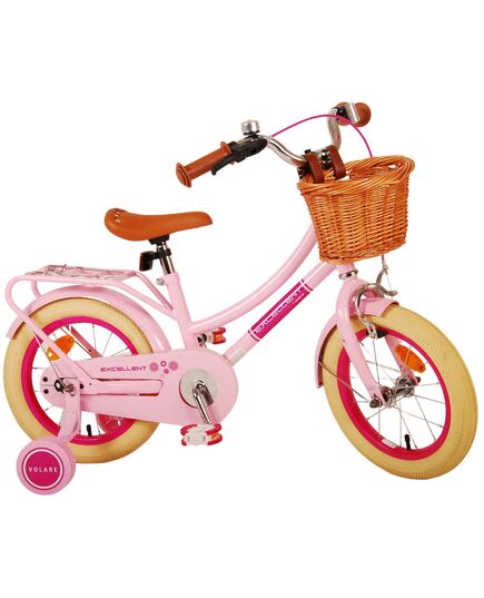 Volare Excellent Kinderfiets - Meisjes - 16 inch - Roze - 95% afgemonteerd
