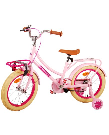 Volare Excellent Kinderfiets - Meisjes - 16 inch - Roze - 95% afgemonteerd