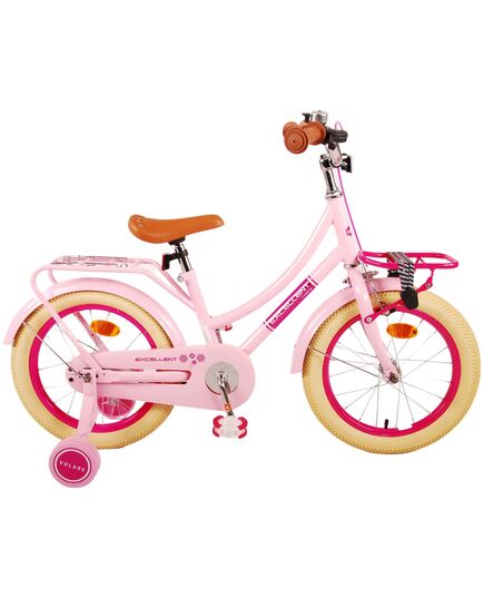 Volare Excellent Kinderfiets - Meisjes - 16 inch - Roze - 95% afgemonteerd