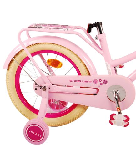 Volare Excellent Kinderfiets - Meisjes - 16 inch - Roze - 95% afgemonteerd