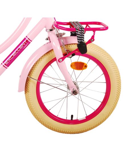Volare Excellent Kinderfiets - Meisjes - 16 inch - Roze - 95% afgemonteerd