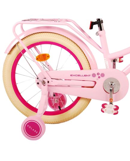 Volare Excellent Kinderfiets - Meisjes -18 inch - Roze - 95% afgemonteerd