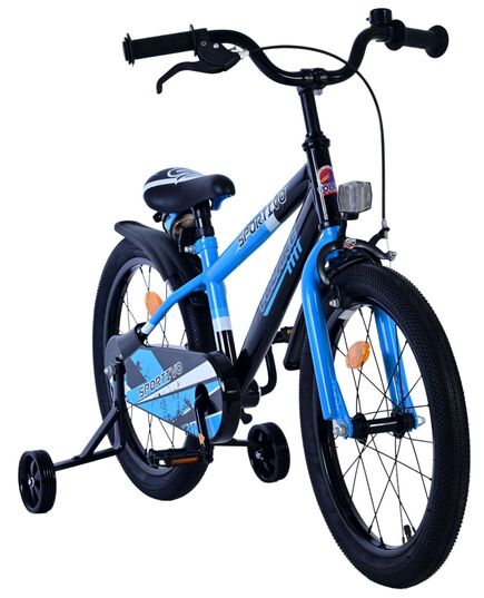 Volare Sportivo Kinderfiets - Jongens - 18 inch - Blauw Zwart