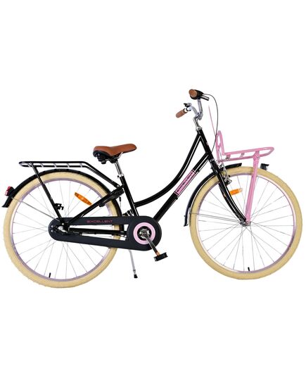 Volare Excellent Kinderfiets - Meisjes - 26 inch - Zwart - 3 versnellingen