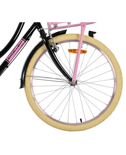 Volare Excellent Kinderfiets - Meisjes - 24 inch - Zwart - 3 Versnellingen