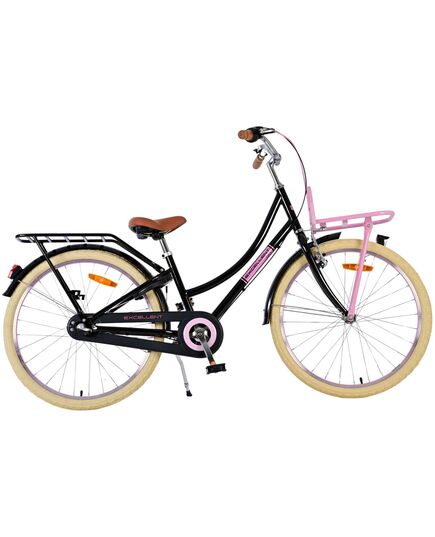 Volare Excellent Kinderfiets - Meisjes - 24 inch - Zwart - 3 Versnellingen