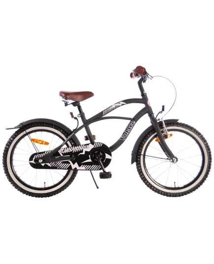Volare Black Cruiser Kinderfiets - Jongens - 18 inch - Zwart - 95% afgemonteerd