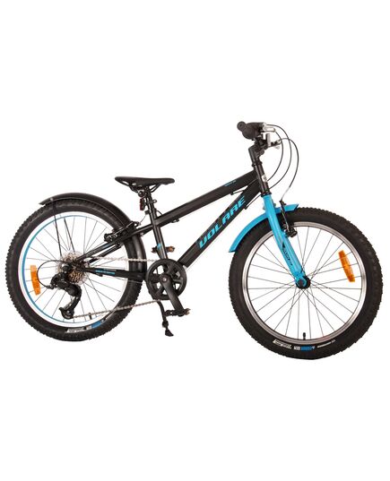 Volare Rocky Kinderfiets - 20 inch - Blauw Zwart - 85% afgemonteerd - 6 speed - Prime Collection