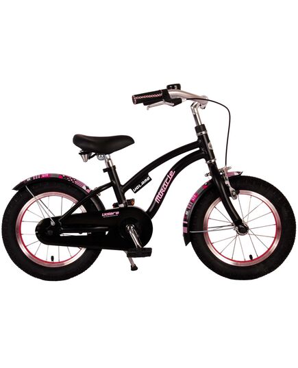 Volare Miracle Cruiser Kinderfiets - Meisjes- 14 inch - Mat Zwart - Prime Collection