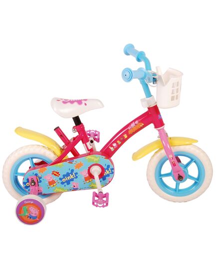 Peppa Pig Kinderfiets - Meisjes - 10 inch - Roze/Blauw