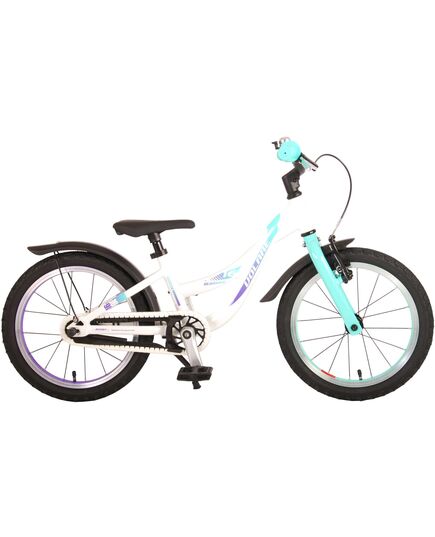 Volare Glamour Kinderfiets - Meisjes - 16 inch - Parelmoer Mint Groen - Prime Collection