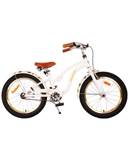 Volare Miracle Cruiser Kinderfiets - Meisjes - 18 inch - Wit - Prime Collection