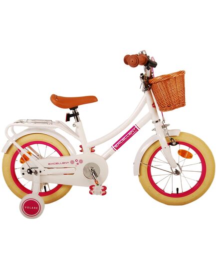 Volare Excellent Kinderfiets - Meisjes - 14 inch - Wit