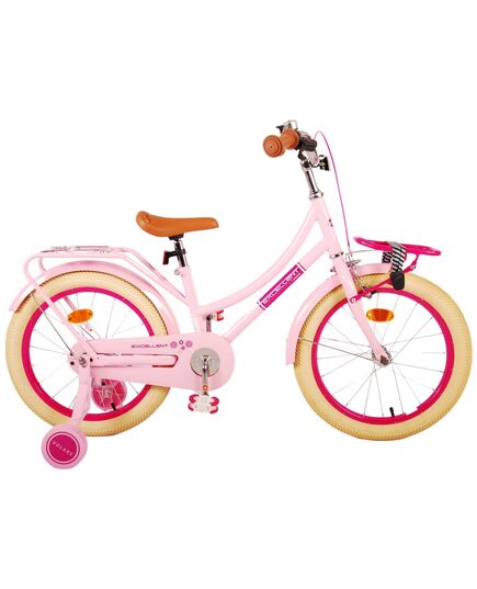 Volare Excellent Kinderfiets - Meisjes -18 inch - Roze - 95% afgemonteerd