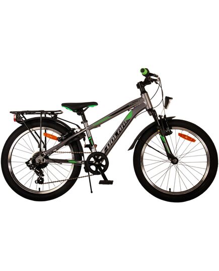 Volare Cross Kinderfiets - Jongens - 20 inch - donker Grijs, 6 versnellingen