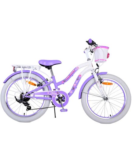 Volare Lovely Kinderfiets - Meisjes - 20 inch - Paars - 6 versnellingen