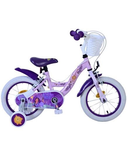 Disney Wish Kinderfiets - Meisjes - 14 inch - Paars - Twee handremmen