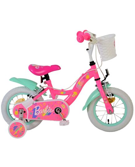 Barbie Kinderfiets - Meisjes - 12 inch - Roze - Twee Handremmen