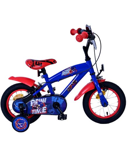 Sonic Prime Kinderfiets - Jongens - 12 inch - Blauw Rood - Twee handremmen