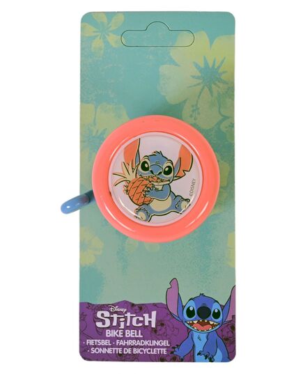 Dzwonek rowerowy Disney Stitch - koralowy niebieski / pomarańczowy