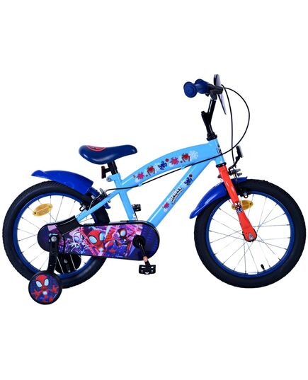 Spidey Kinderfiets - Jongens - 16 inch - Blauw - Twee handremmen